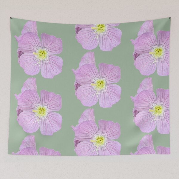 Item preview, Regal Evening Primrose Botanical Statement Art Print designed and sold by BalkanBloomArt.