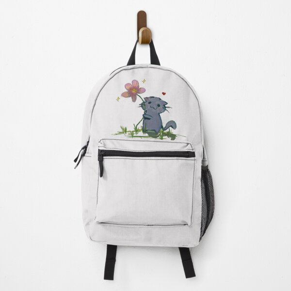 Item preview, cute cat holding a flower designed and sold by CanvasCloud.