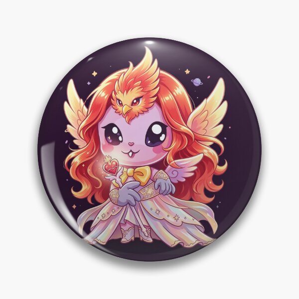 Item preview, Cute Celestial Firebird Chibi Fantasy designed and sold by unboxedbyJuls.