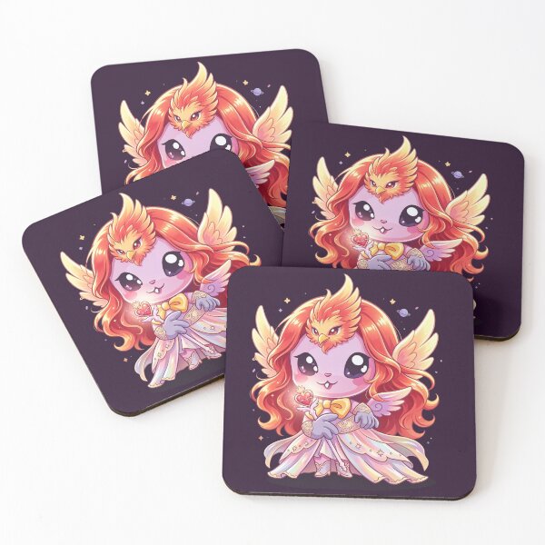 Item preview, Cute Celestial Firebird Chibi Fantasy designed and sold by unboxedbyJuls.