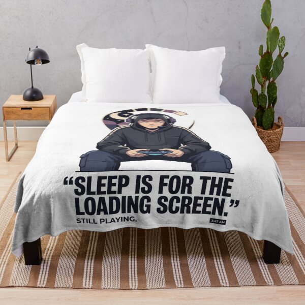 Item preview, Sleep Is for the Loading Screen | Funny Gamer Shirt designed and sold by SAJ Design Studio.