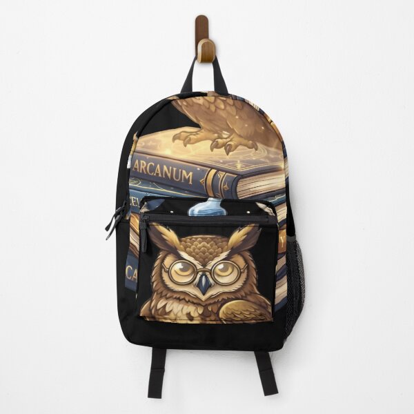 Item preview, Wise Owl on Stack of Books Magic Potions Art designed and sold by DailySparks.