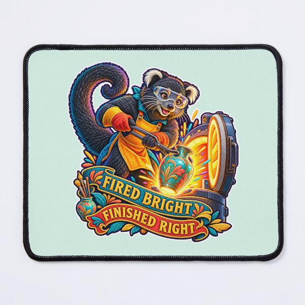Item preview, Labor Day Binturong Ceramic Kiln Artist – Fired Bright Finished Right designed and sold by Jaani-T.