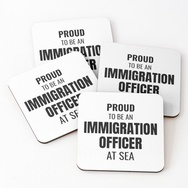 Item preview, Proud to be an Immigration Officer at Sea (Black) designed and sold by ShipCrewNation.