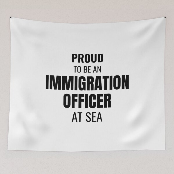 Item preview, Proud to be an Immigration Officer at Sea (Black) designed and sold by ShipCrewNation.