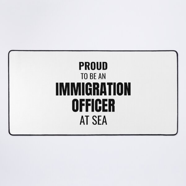 Item preview, Proud to be an Immigration Officer at Sea (Black) designed and sold by ShipCrewNation.