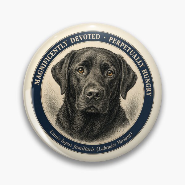 Item preview, Funny Black Lab Gift Magnificently Devoted Perpetually Hungry Black Labrador Shirt Dog Mom Gift Black Lab Sticker Dog Lover designed and sold by Fanverse Merchandise.