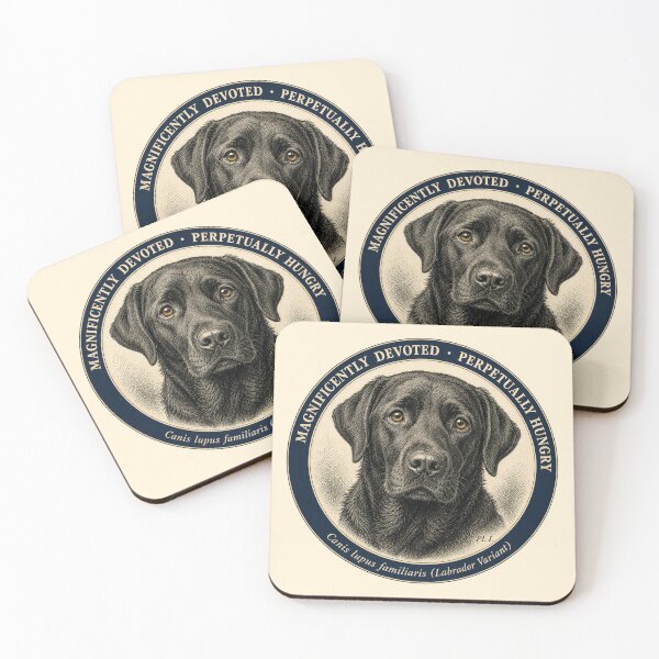 Item preview, Funny Black Lab Gift Magnificently Devoted Perpetually Hungry Black Labrador Shirt Dog Mom Gift Black Lab Sticker Dog Lover designed and sold by Fanverse Merchandise.