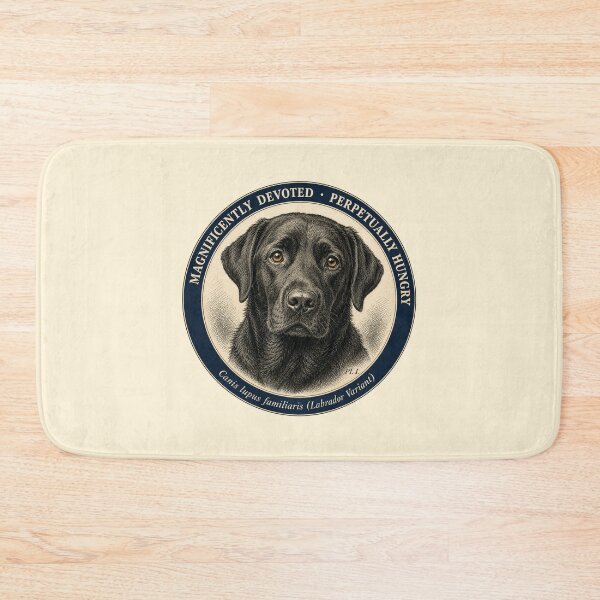 Item preview, Funny Black Lab Gift Magnificently Devoted Perpetually Hungry Black Labrador Shirt Dog Mom Gift Black Lab Sticker Dog Lover designed and sold by Fanverse Merchandise.