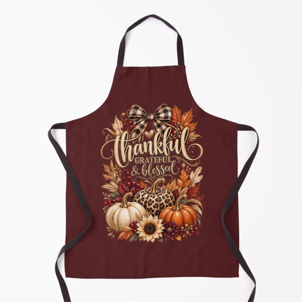 Item preview, Thankful Grateful & Blessed – Leopard Pumpkin Thanksgiving Design designed and sold by HO•Designs.