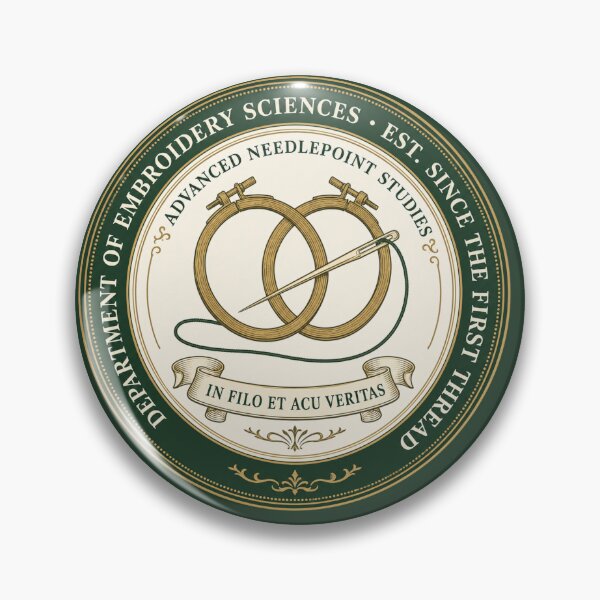 Item preview, Funny Embroidery Gift Dept of Embroidery Sciences Academic Seal Needlepoint Humor Shirt Embroidery Lover Gift Needlecraft Hoodie designed and sold by Fanverse Merchandise.