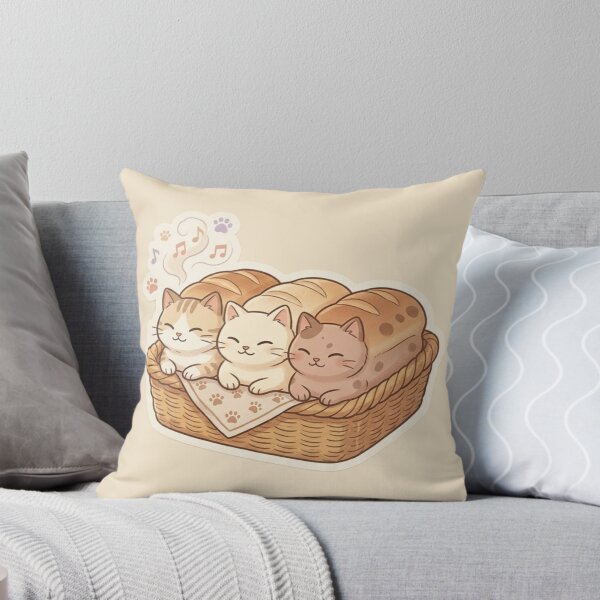 Item preview, Cozy Cat Loaves – Cute Bread-Shaped Sleeping Cats designed and sold by Safe Haven Pets.
