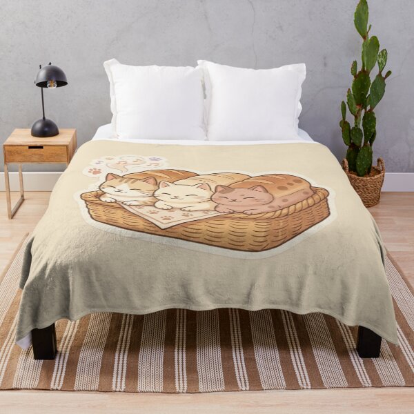 Item preview, Cozy Cat Loaves – Cute Bread-Shaped Sleeping Cats designed and sold by Safe Haven Pets.