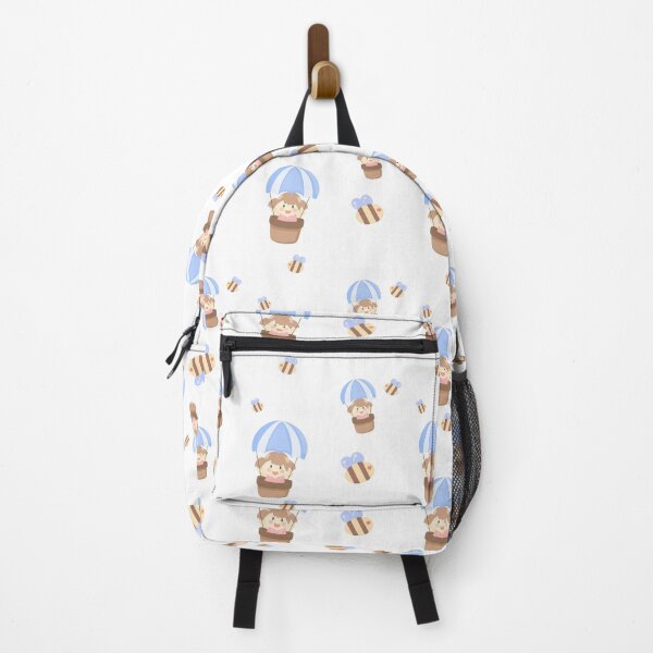 Item preview, Cute Girl Hot Air Balloon Bee Pattern designed and sold by Porpor Artwork.