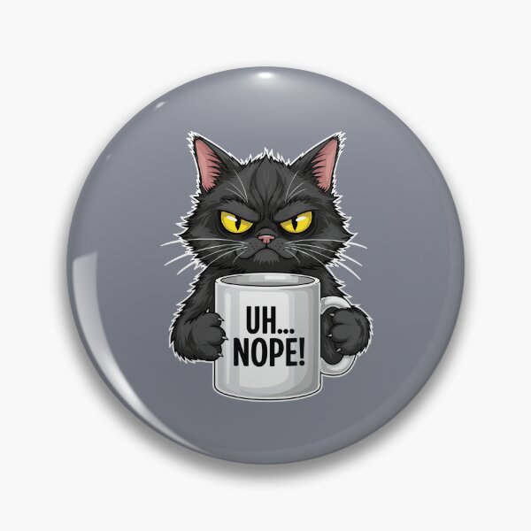 Item preview, Uh... Nope! Grumpy Cat Coffee Introvert Feline Lover designed and sold by SofiBlair.