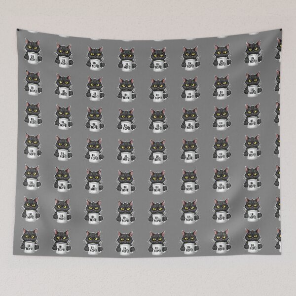 Item preview, Uh... Nope! Grumpy Cat Coffee Introvert Feline Lover designed and sold by SofiBlair.