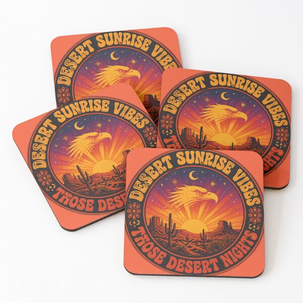 Item preview, Desert Sunrise Vibes Vintage Eagle Emblem Graphic designed and sold by Swizzy2vore.