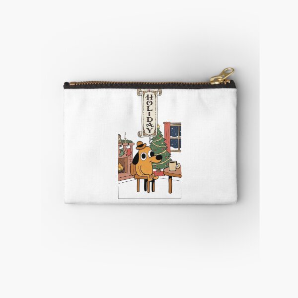 Item preview, Funny Christmas This Is Fine Dog Meme T-Shirt - Holiday Season Stress Humor designed and sold by jhgjykuo.