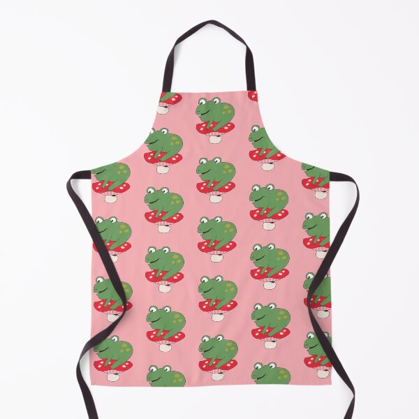 Item preview, Bean the Frog on Toadstool (Red) designed and sold by yellowflowerhut.