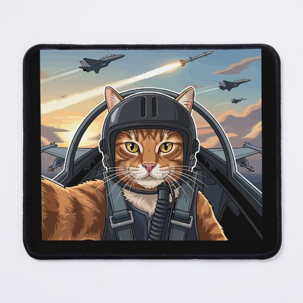 Item preview, Fighter Jet Cat Pilot Aviation Enthusiast designed and sold by SofiBlair.