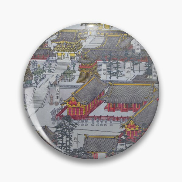Item preview, Illustrated Map of Nikko Toshogu Shrine Grounds designed and sold by MiraNadaPrints.