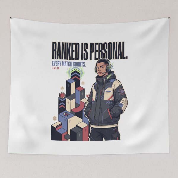 Item preview, Ranked Is Personal | Competitive Gamer Shirt | Gaming Streetwear designed and sold by SAJ Design Studio.