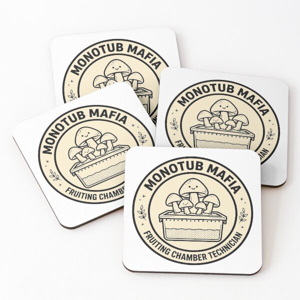 Item preview, Monotub Mafia Fruiting Chamber Technician Mushroom Growing Badge PRIMARY KEYWORD: monotub mushroom grower designed and sold by TauqeerArts.