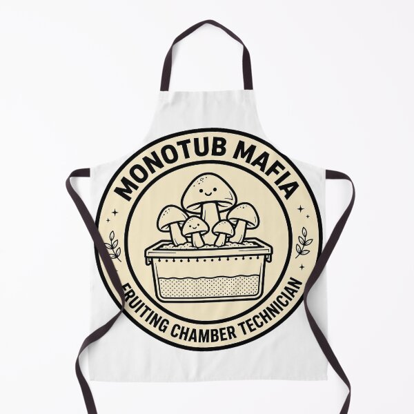 Item preview, Monotub Mafia Fruiting Chamber Technician Mushroom Growing Badge PRIMARY KEYWORD: monotub mushroom grower designed and sold by TauqeerArts.