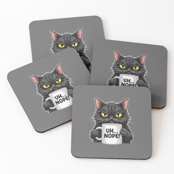 Item preview, Uh... Nope! Grumpy Cat Sarcasm Introvert Feline Humor designed and sold by SofiBlair.
