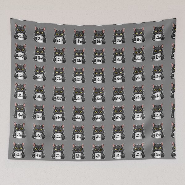 Item preview, Uh... Nope! Grumpy Cat Sarcasm Introvert Feline Humor designed and sold by SofiBlair.