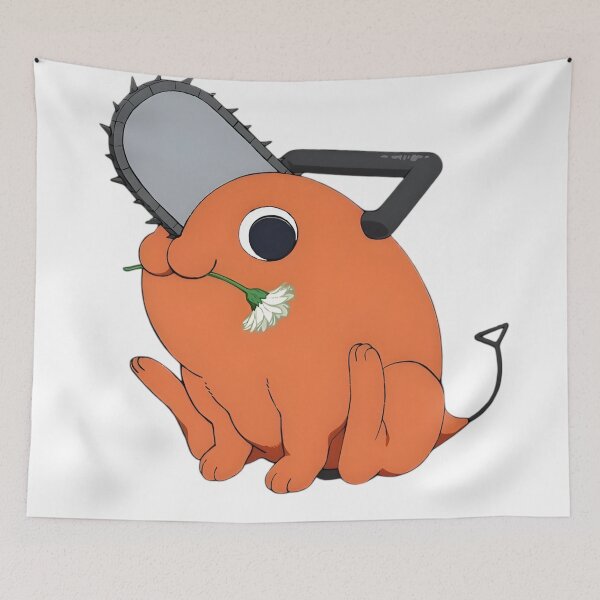 Item preview, Cute Orange Chainsaw Creature – Funny Devil Mascot Flower Lover designed and sold by Dyan4.
