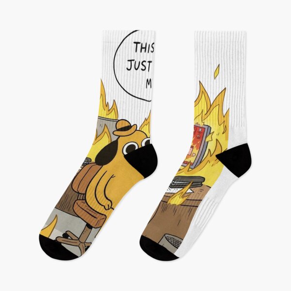 Item preview, Funny This Is Fine Meme Dog T-Shirt - Just A Lot On My Plate Office Humor designed and sold by jhgjykuo.