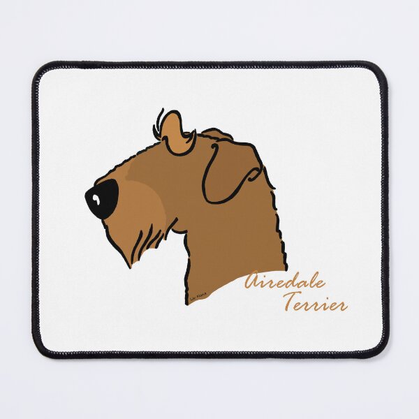 Item preview, Airedale Terrier silhouette designed and sold by LivHana.