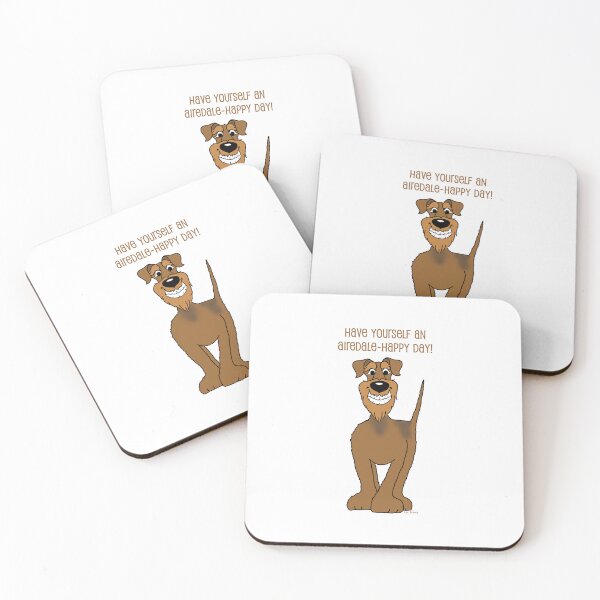 Item preview, Have yourself an Airedale happy day designed and sold by LivHana.