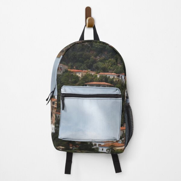 Item preview, Greek mountain village under cloudy sky designed and sold by MMLK9394.