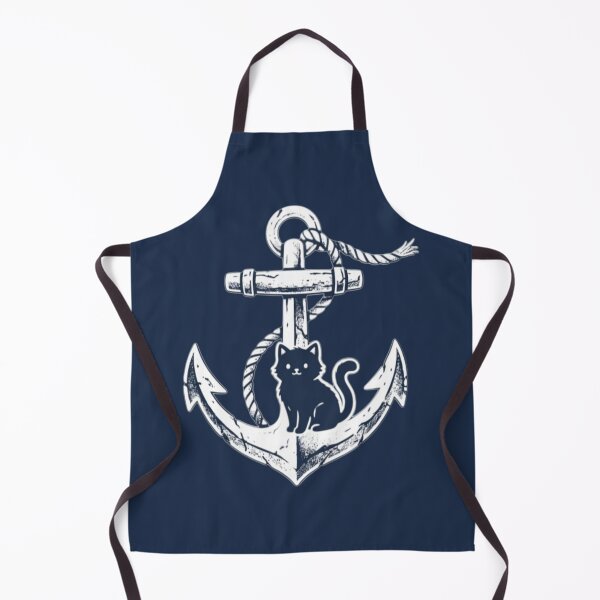 Item preview, My Cat Keeps Me Anchored – Nautical Cat Lover Design designed and sold by Safe Haven Pets.