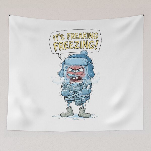 Item preview, Funny Freezing Spongebob Winter Humor T-Shirt Design - It's Freaking Freezing designed and sold by jhgjykuo.