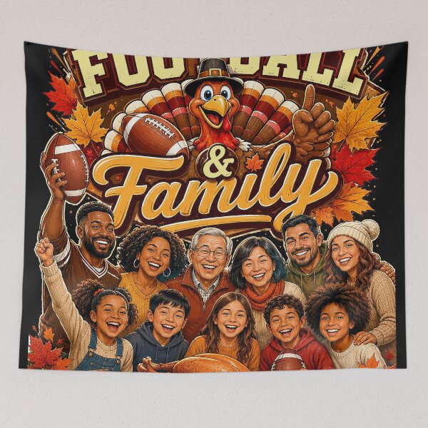 Item preview, TURKEY FOOTBALL & FAMILY - FRIENDS & TRADITIONS designed and sold by DBM Photo Art 1.