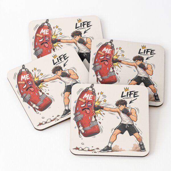 Item preview, Funny Boxing Training – Punching Bag Humor Cartoon designed and sold by waikibi ⭐⭐⭐⭐.
