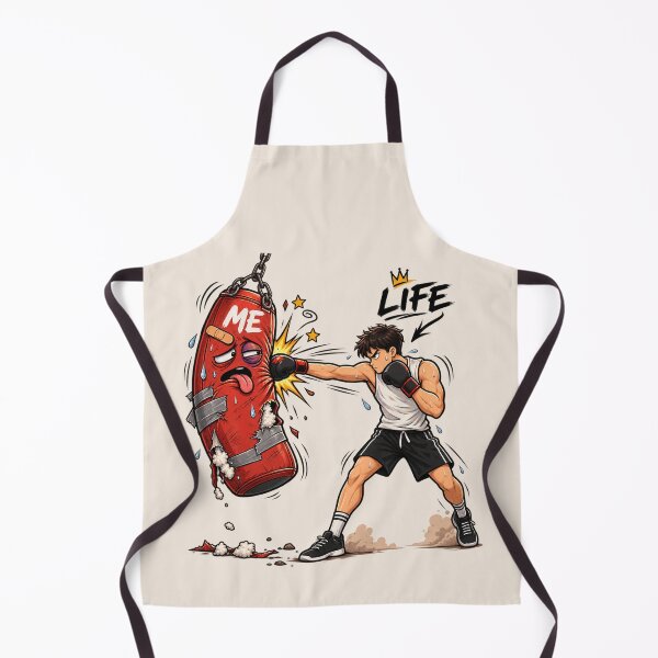 Item preview, Funny Boxing Training – Punching Bag Humor Cartoon designed and sold by waikibi ⭐⭐⭐⭐⭐.