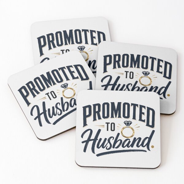Item preview, Promoted to Husband – Groom, Newlywed & Wedding Ring Marriage Design designed and sold by TheStephanieRome.