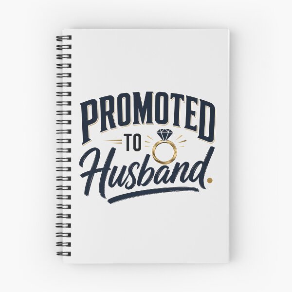 Item preview, Promoted to Husband – Groom, Newlywed & Wedding Ring Marriage Design designed and sold by TheStephanieRome.