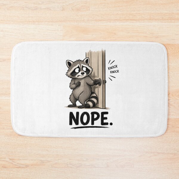 Item preview, NOPE. Funny Raccoon T-Shirt | Introvert Humor | Everyday Chaos Club designed and sold by Kiinaaa.