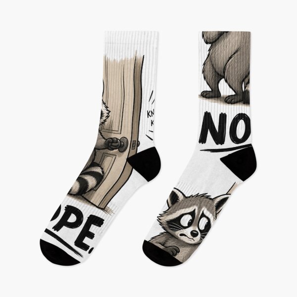 Item preview, NOPE. Funny Raccoon T-Shirt | Introvert Humor | Everyday Chaos Club designed and sold by Kiinaaa.