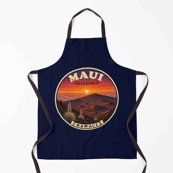 Artikelvorschau, Maui Haleakalā Hawaii Vintage Reiseabzeichen entworfen und verkauft von Swanny's Custom T-shirt and Gift Designs.