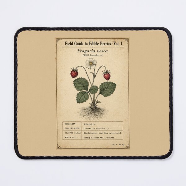 Item preview, Funny Foraging Gift Wild Strawberry Field Guide Forager Humor Shirt Nature Lover Gift Berry Picking Sticker Outdoors Gift Botanical designed and sold by Fanverse Merchandise.