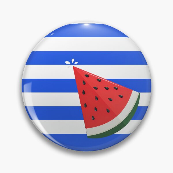 Item preview, Watermelon Slice Blue Stripes Summer Pattern designed and sold by Ed & Harmony.