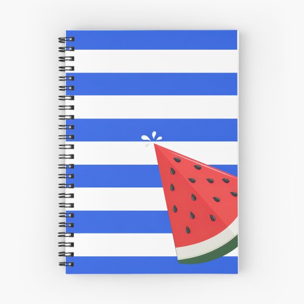 Item preview, Watermelon Slice Blue Stripes Summer Pattern designed and sold by Ed & Harmony.