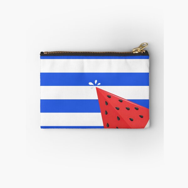 Item preview, Watermelon Slice Blue Stripes Summer Pattern designed and sold by Ed & Harmony.