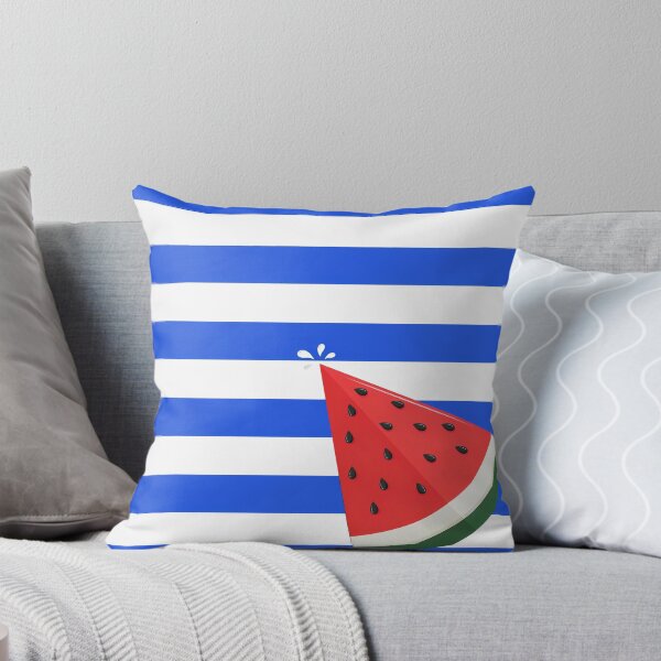 Item preview, Watermelon Slice Blue Stripes Summer Pattern designed and sold by Ed & Harmony.